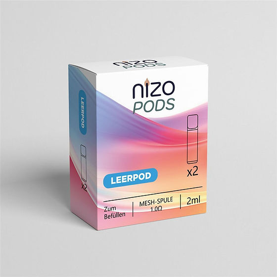Nizo Pods 2er Pack - Leerpod - 2ml Tank - Kompatibel mit Elfa