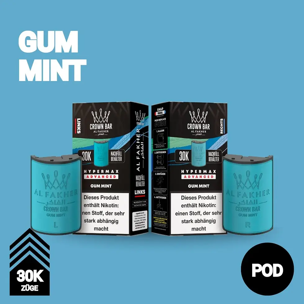 Al Fakher 30K - Gum Mint - Hypermax Pod