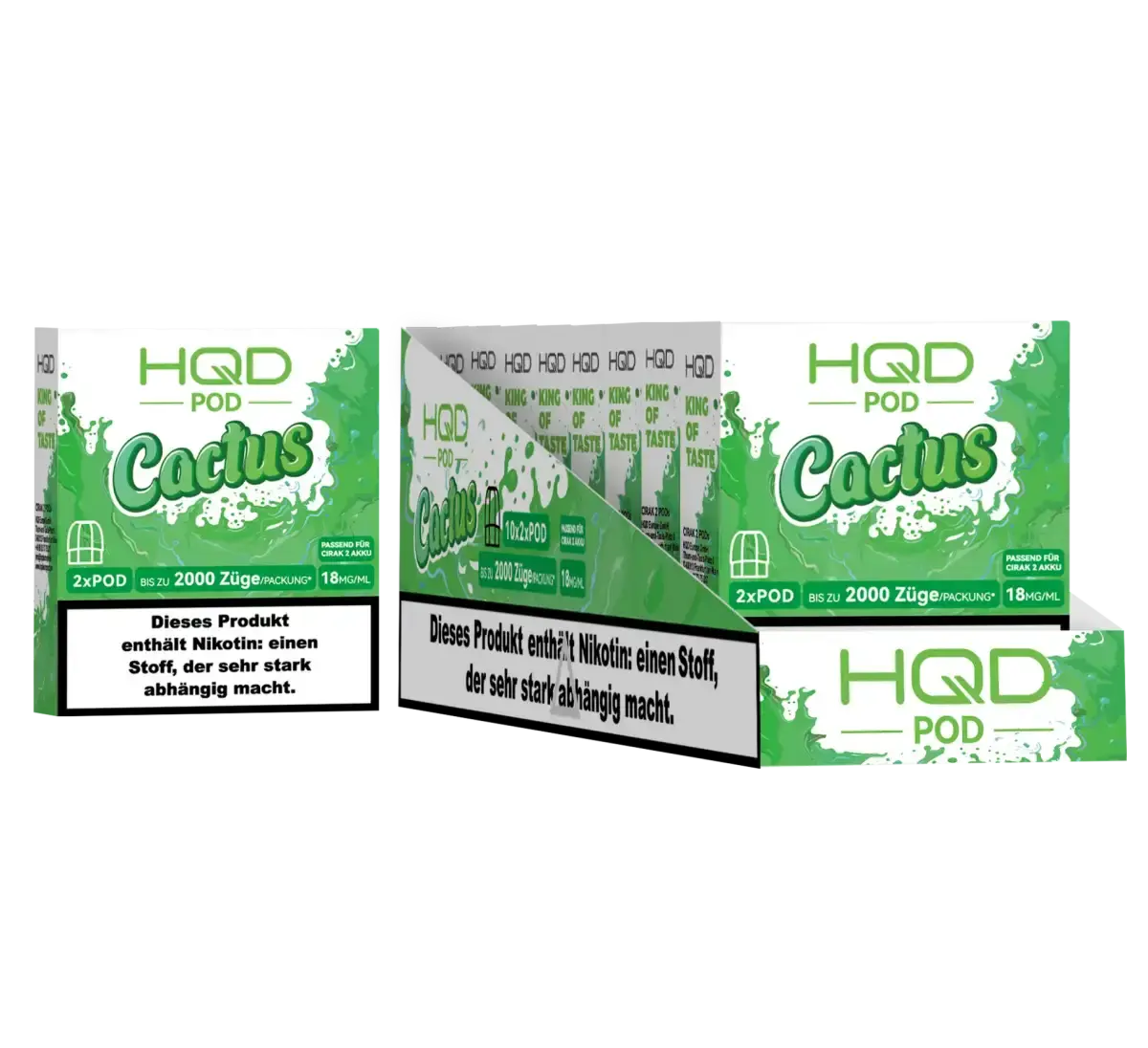 HQD Cirak Pod - Cactus 10er