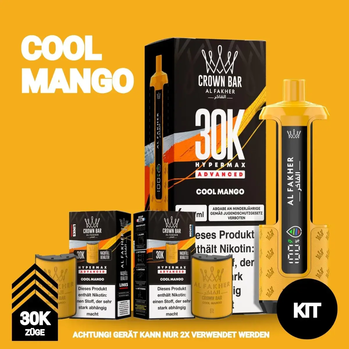 Al Fakher 30K - Cool Mango - Hypermax