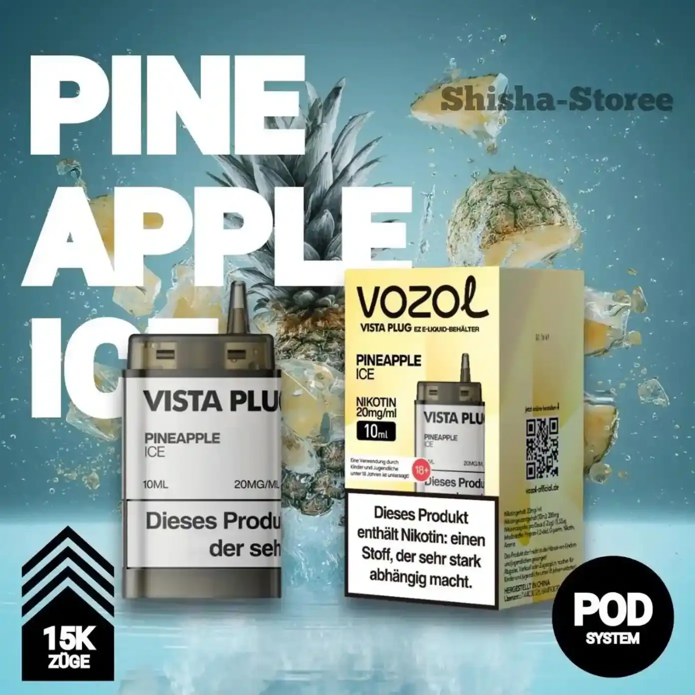 Vozol Vista Plug EZ - Pineapple Ice - Pod