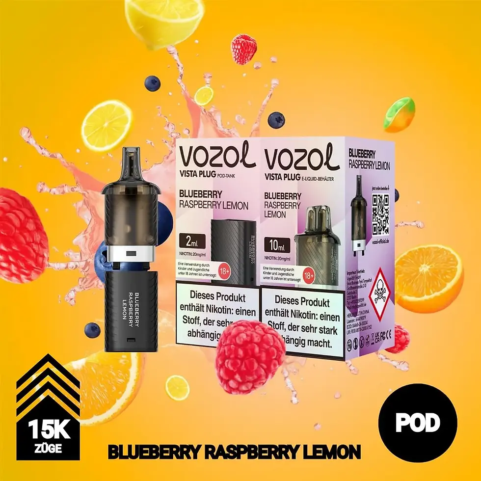Vozol Vista Plug Pods - Blueberry Raspberry Lemon - 15.000 Züge