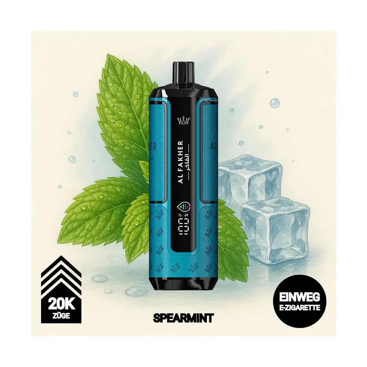 Al Fakher 20K - Spearmint - Crown Bar