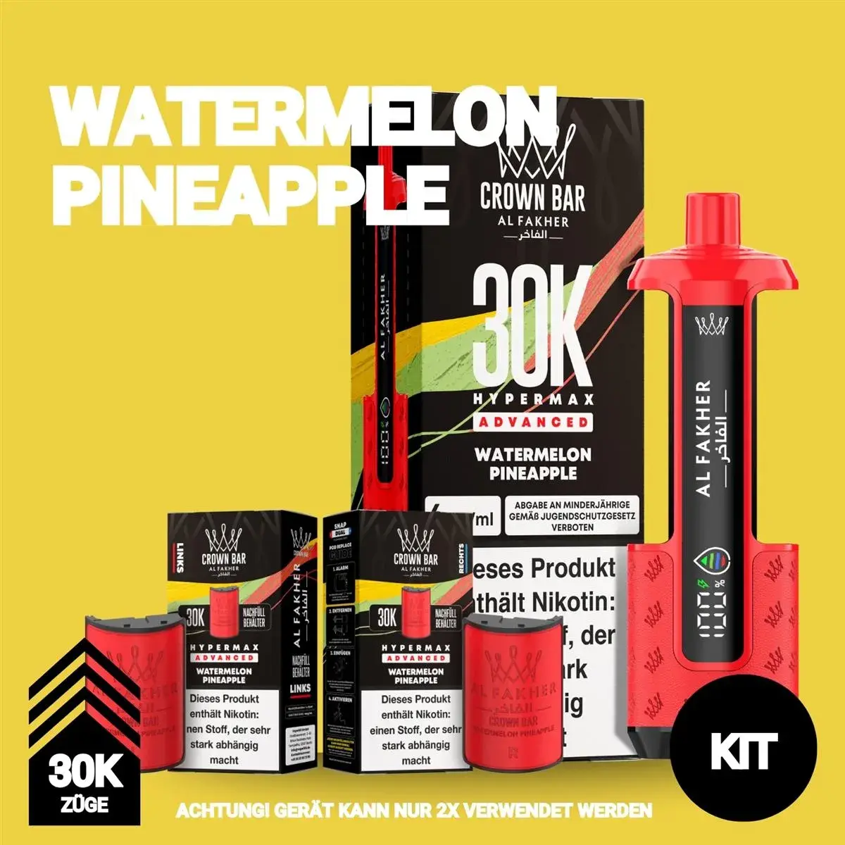 Al Fakher 30K - Watermelon Pineapple - Hypermax