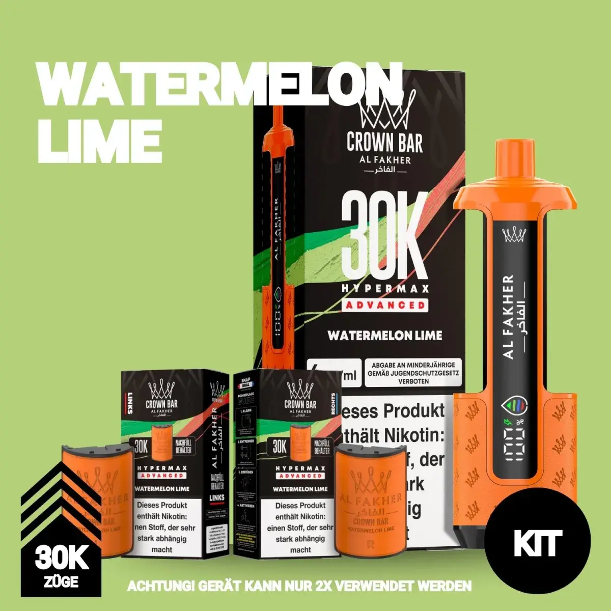 Al Fakher 30K - Watermelon Lime - Hypermax
