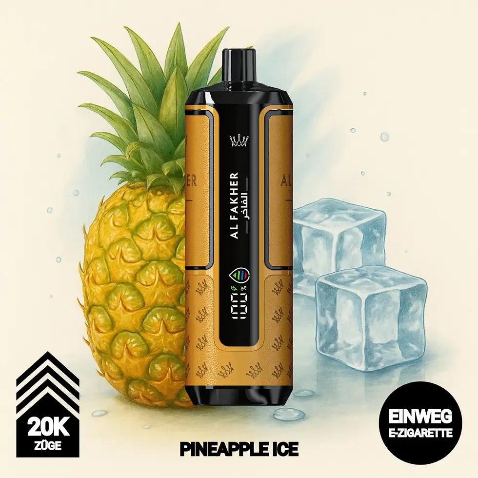 Al Fakher 20K -  Pineapple Ice - Crown Bar - Big Puff