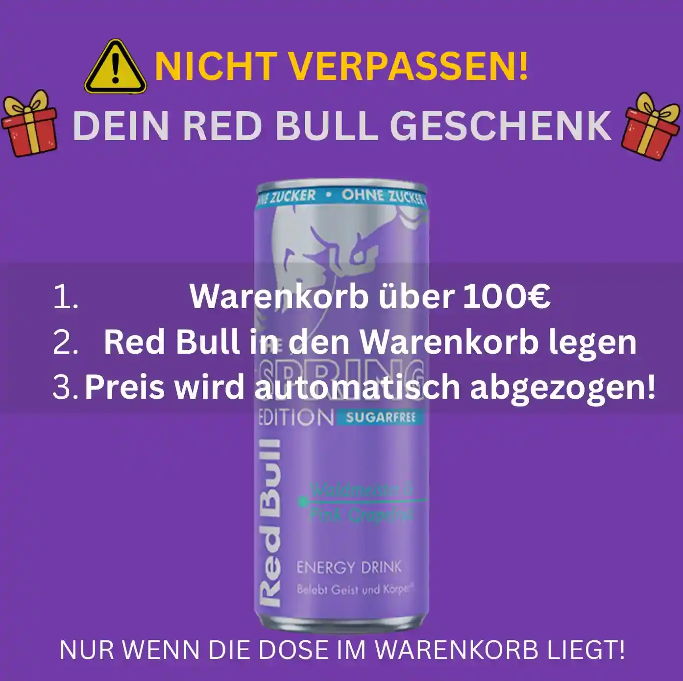 Red Bull Waldmeister & Pink Grapefruit Sugarfree 0,25 inkl. Pfand