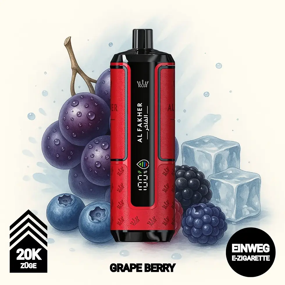 Al Fakher 20K -  Grape Berry - Crown Bar - Big Puff