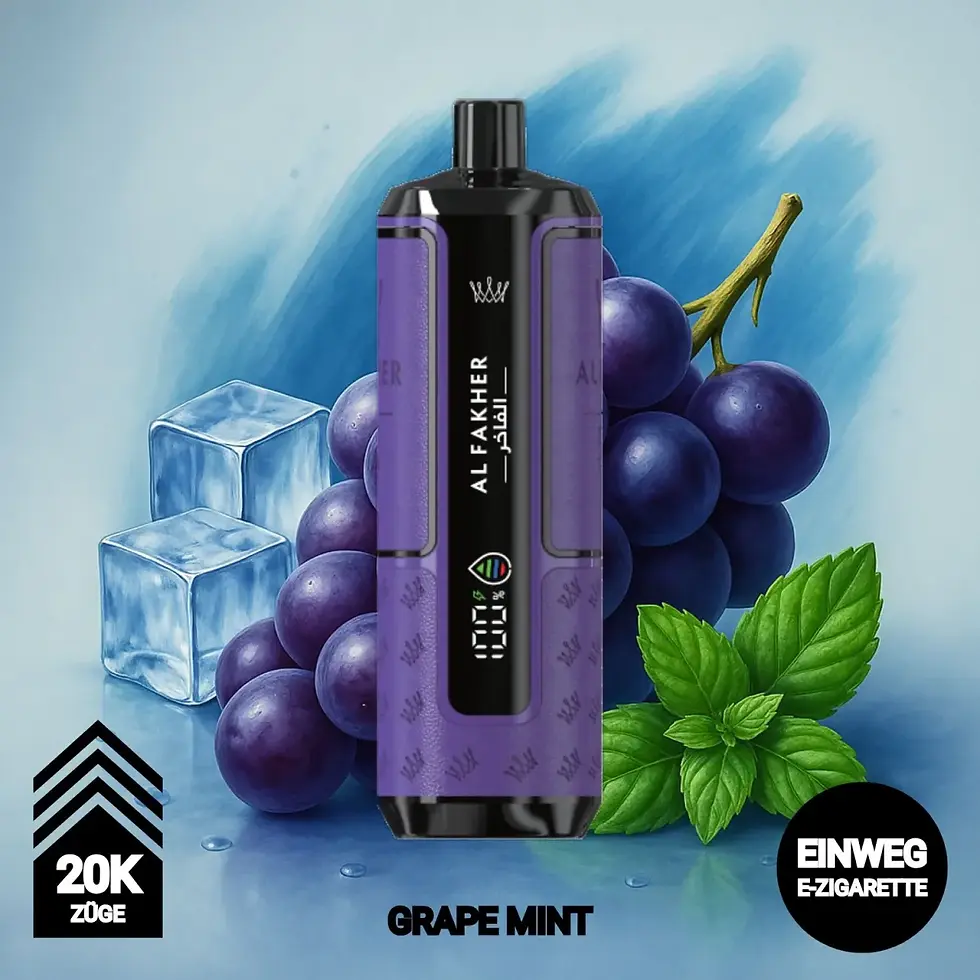 Al Fakher 20K - Grape Mint Vape - Crown Bar