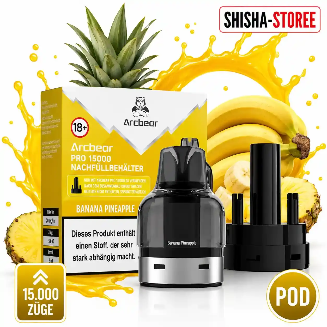 Arcbear Pro 15000 - Pod Banana Pineapple + Coil