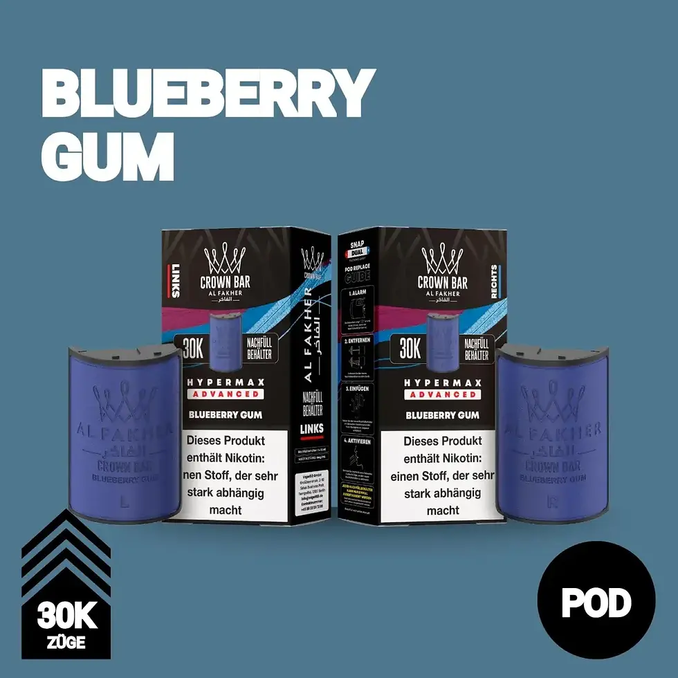Al Fakher 30K - Blueberry Gum - Hypermax Pod