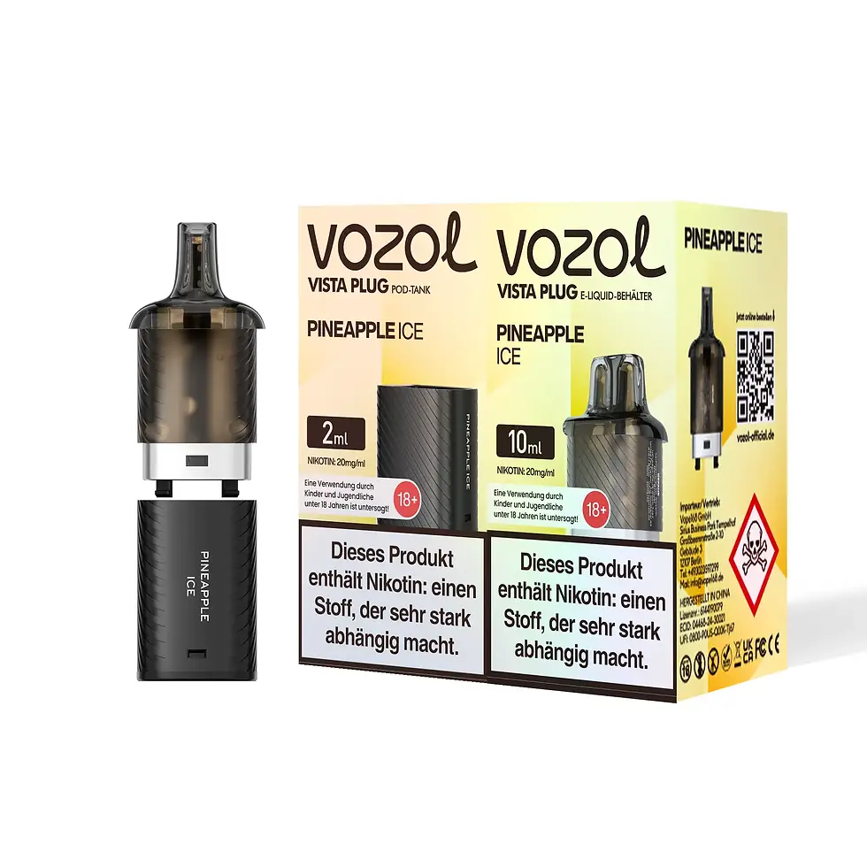 Vozol Vista Plug Pods - Pineapple Ice - 15.000 Züge