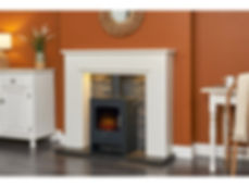 Aurora Monterrey 48" Suite with downlights and Neo Electric Fire
