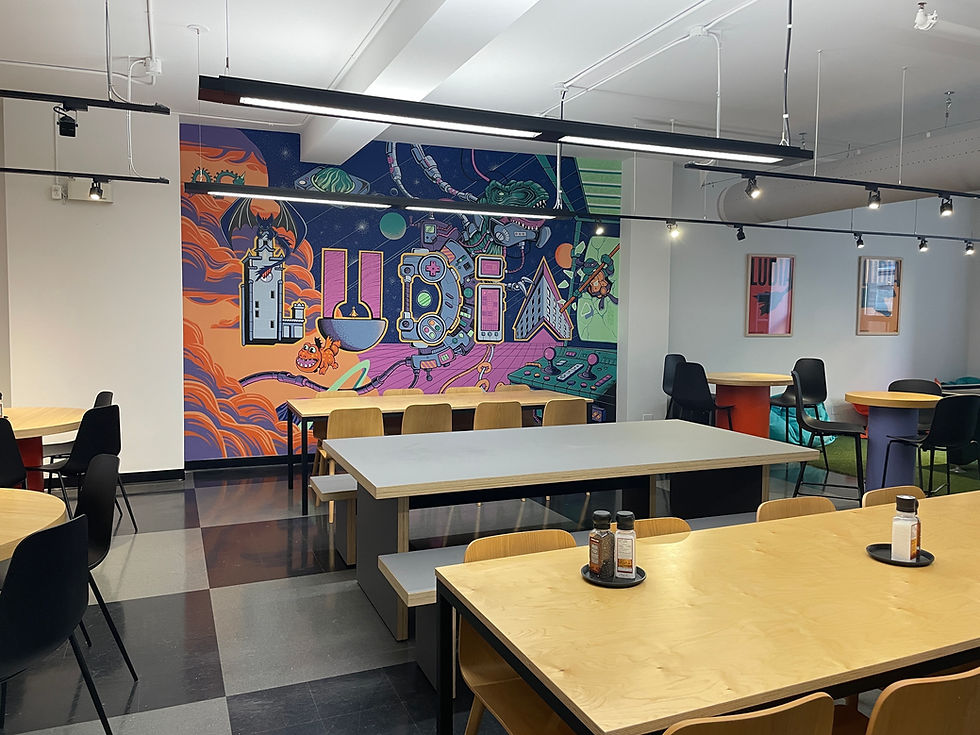 Ludia creative studio workspace and game development area