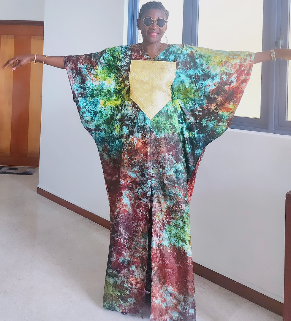 Tie-dye Boubou (colour splash)