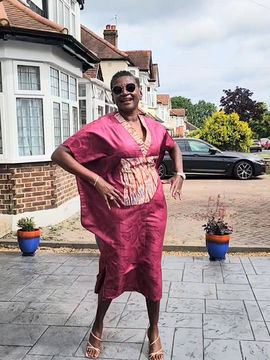 Midi Kaftan (burgundy)