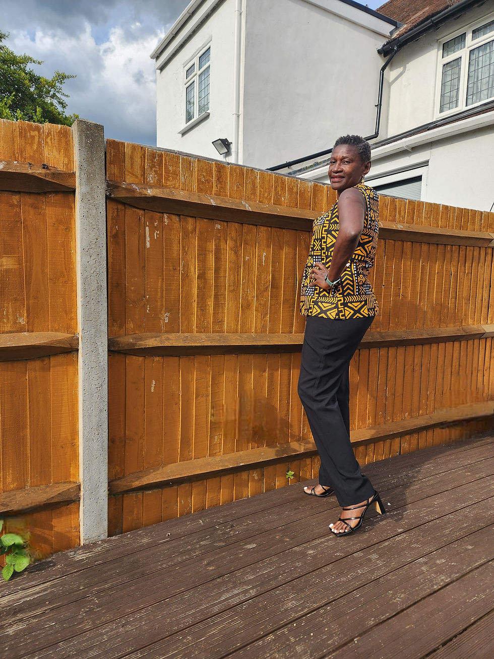 Thumbnail: Crossbody Top (African print)