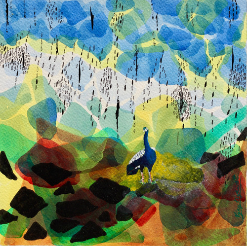 Varsha Ritu-4, (vk-250) | Vijay Kiyawat Art