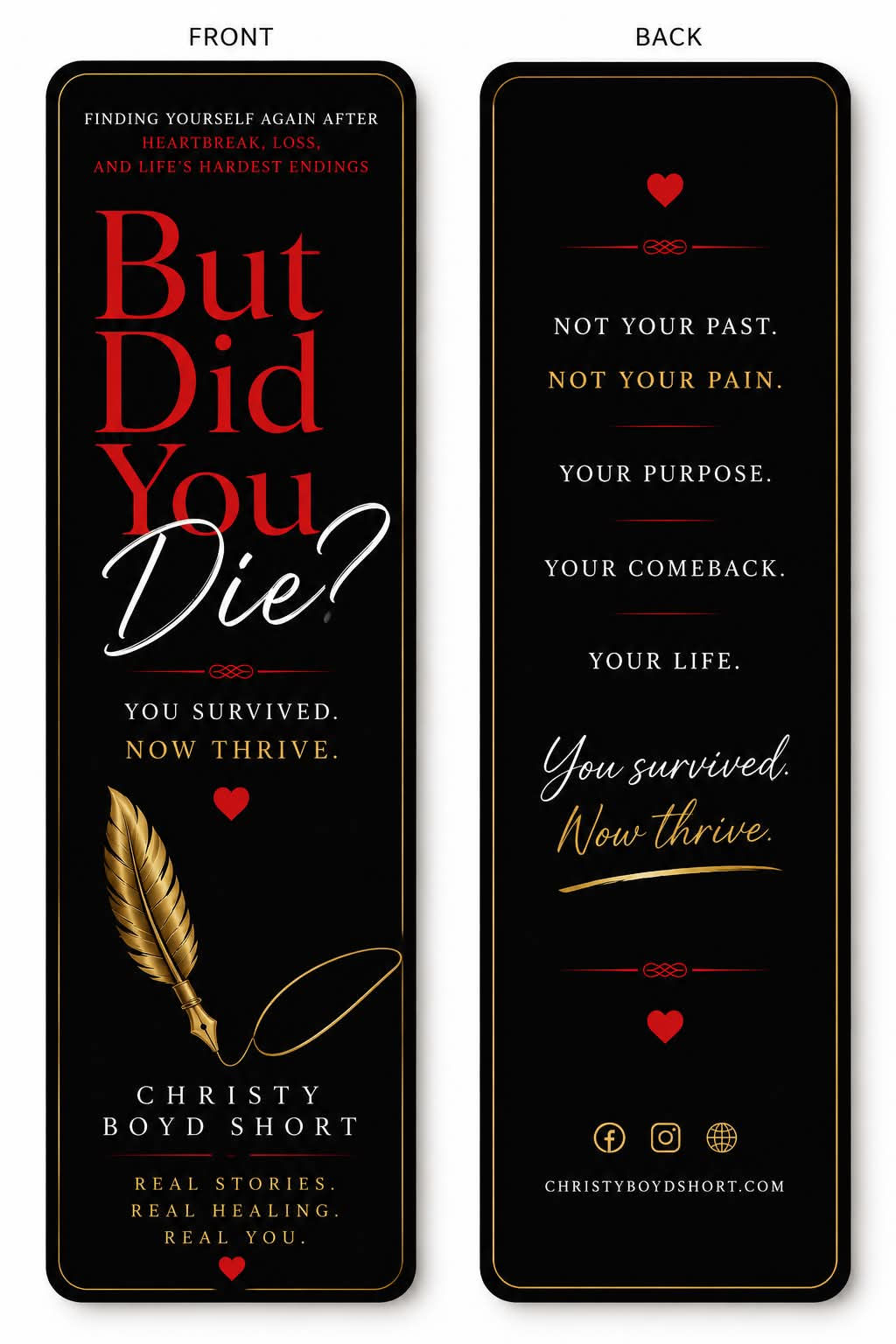 But Did you Die Book Mark