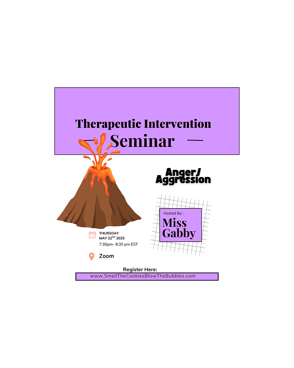Therapeutic Intervention Seminar- Anger/Aggression