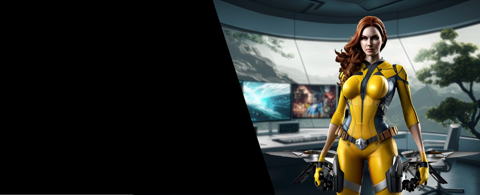 Ludy Woman , drone heroes, drone process