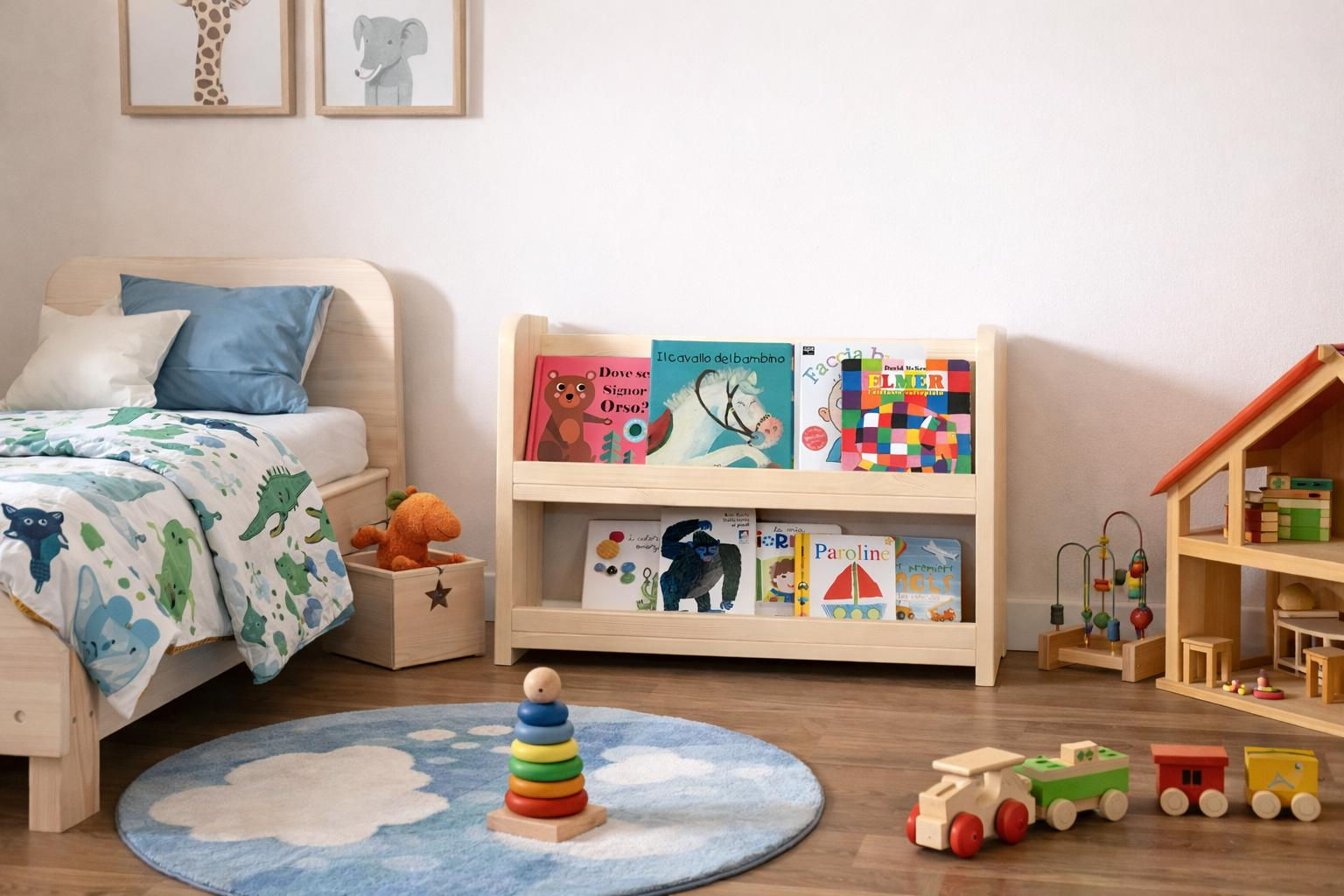 Libreria frontale montessoriana