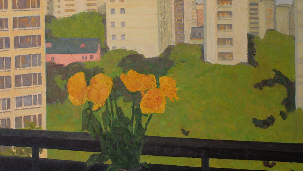 Полковниченко А.К. Натюрморт с хасохшими розами х.м.,120х70,2012г.