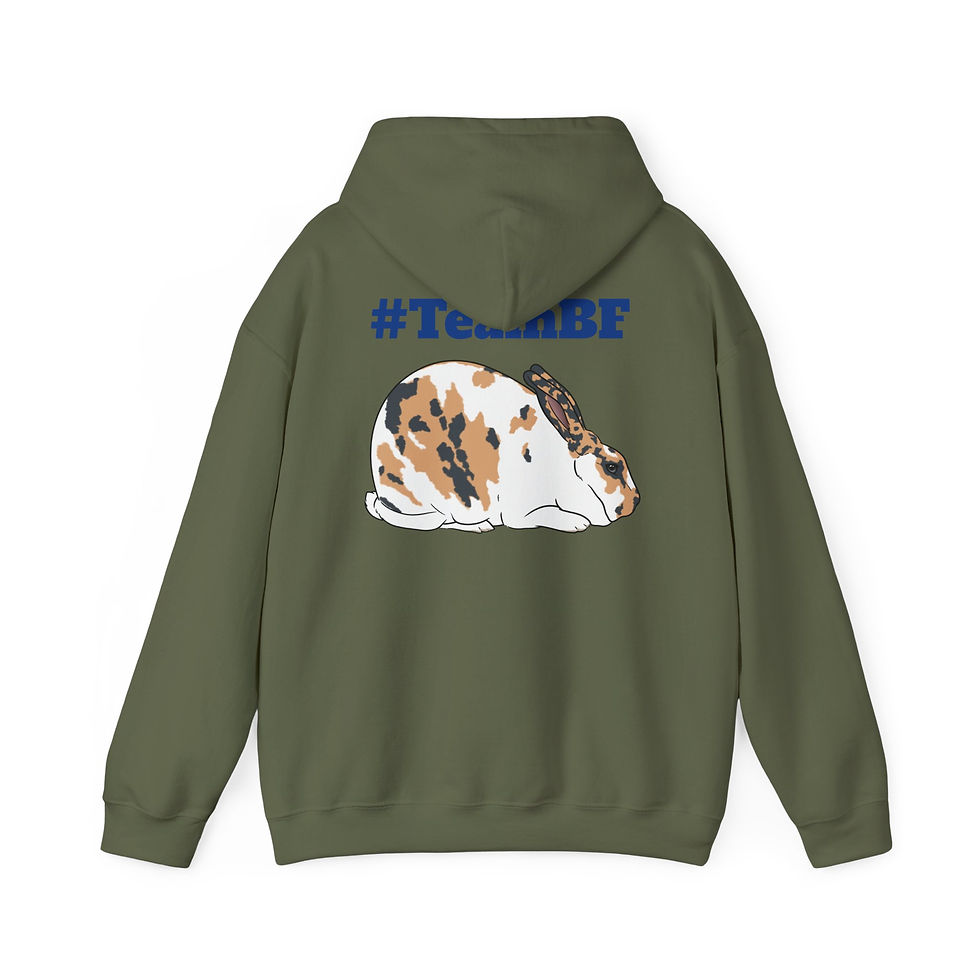 Thumbnail: #TeamBF Trifecta of Rabbits Hoodie - Cozy Unisex Sweatshirt