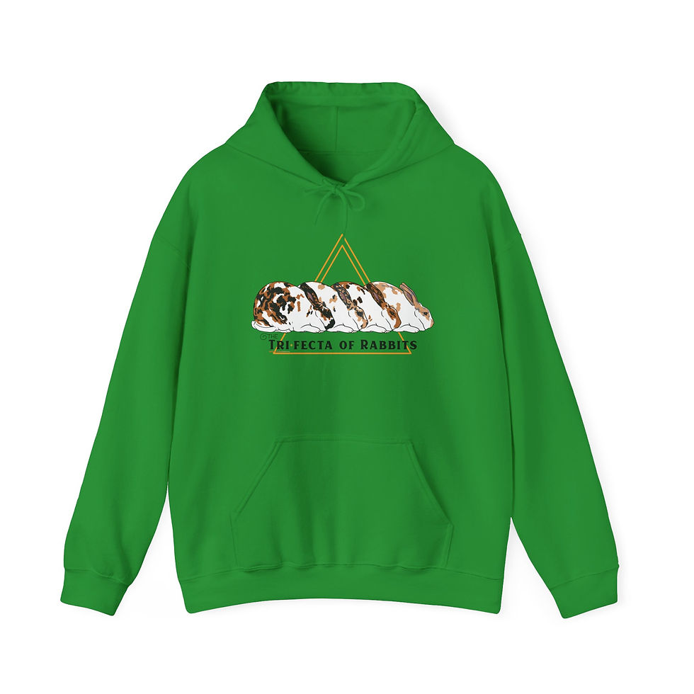 Thumbnail: #TeamBF Trifecta of Rabbits Hoodie - Cozy Unisex Sweatshirt