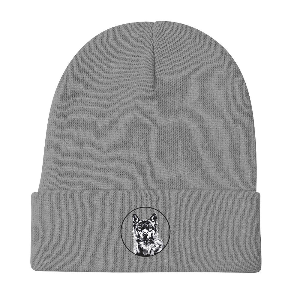 Thumbnail: Embroidered Beanie - Art by Lorena Vera