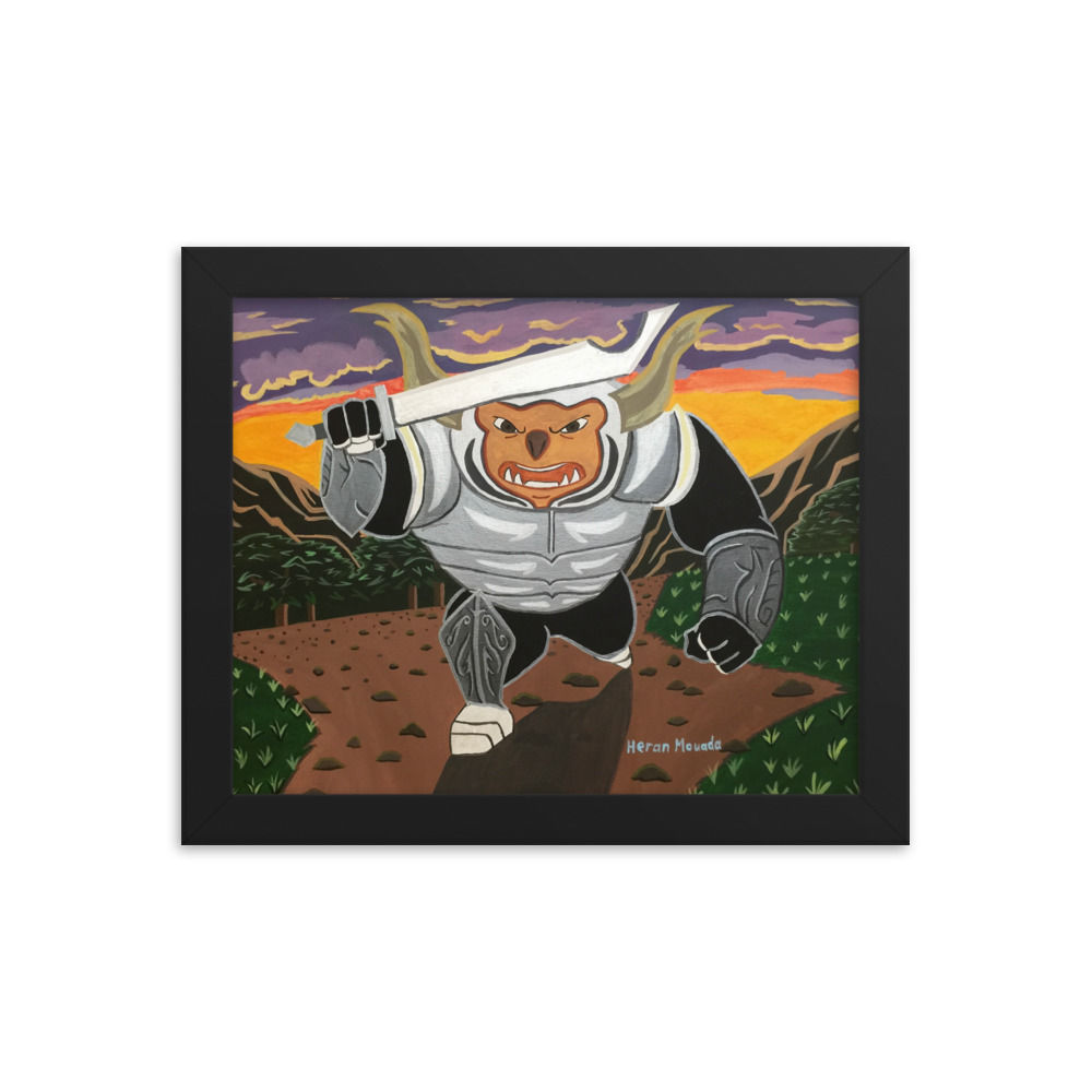 Framed photo paper poster