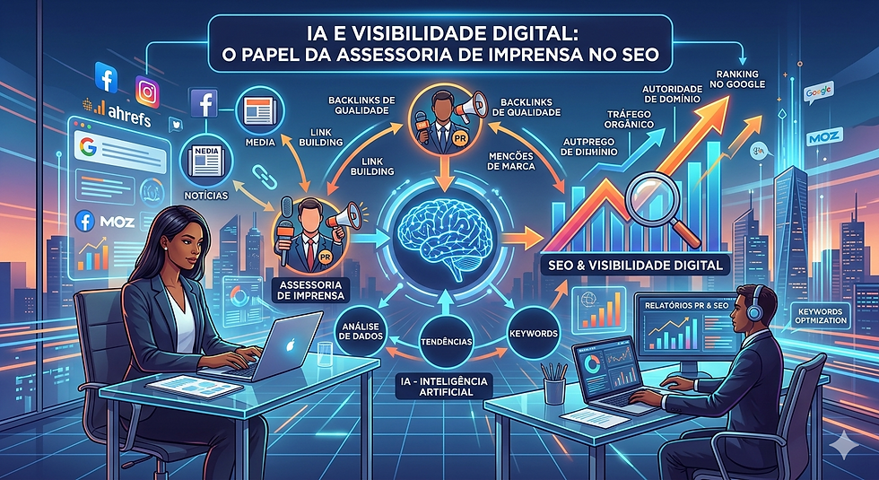 IA e visibilidade digital: o papel da assessoria de imprensa no SEO