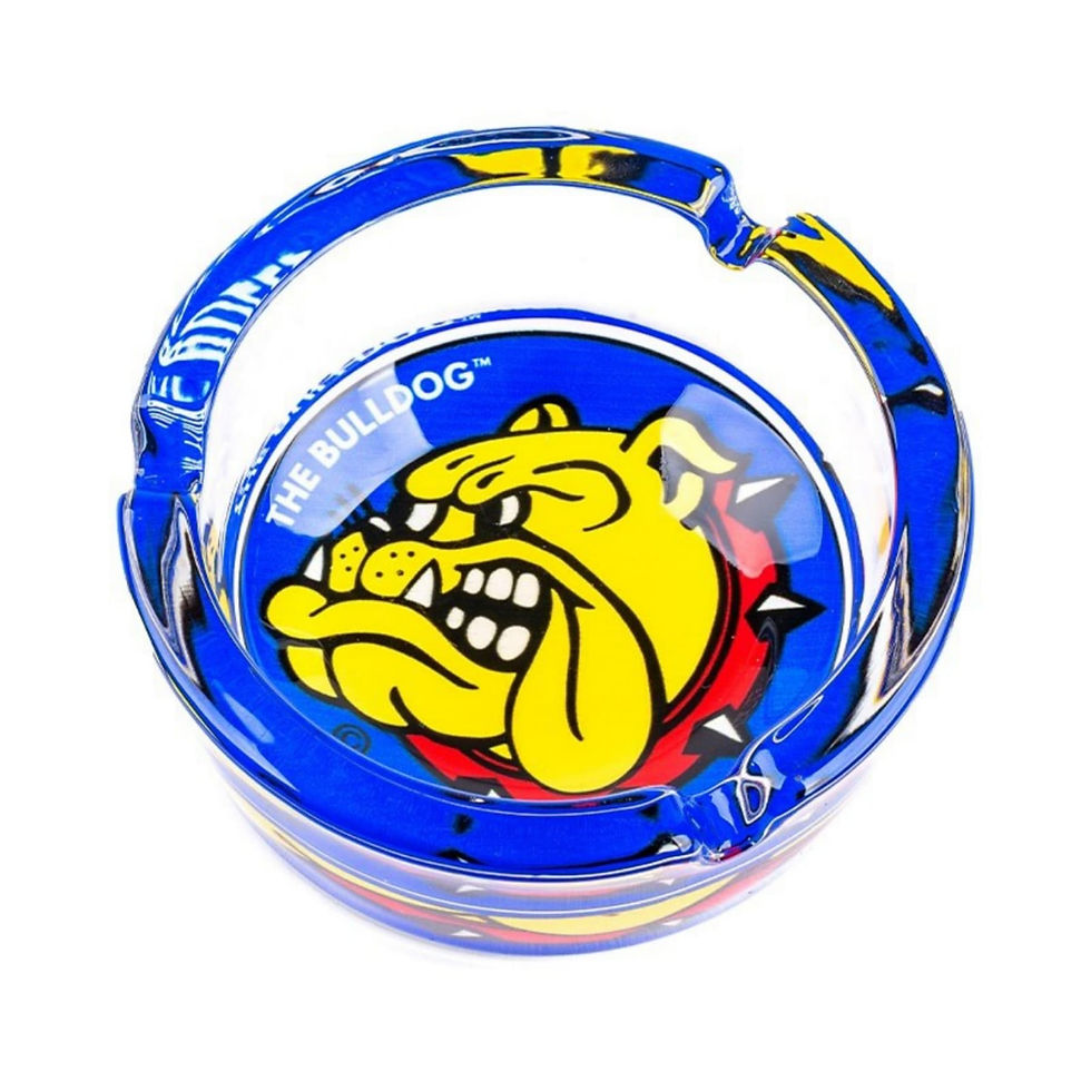 Miniature : The Bulldog Original Cendrier Verre Blanche