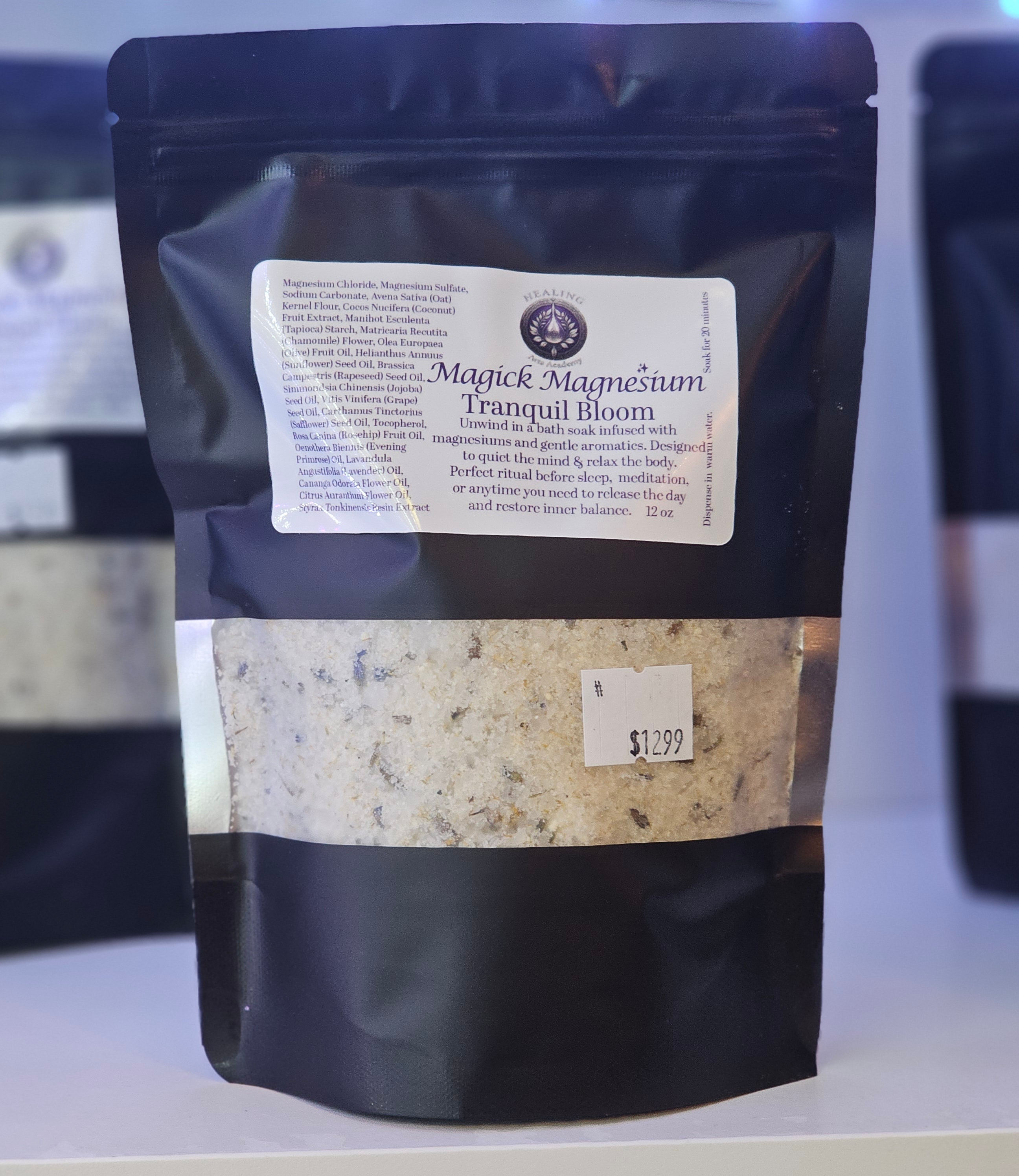 Magick Magnesium Tranquil Bloom Relaxation Bath Soak 12 oz