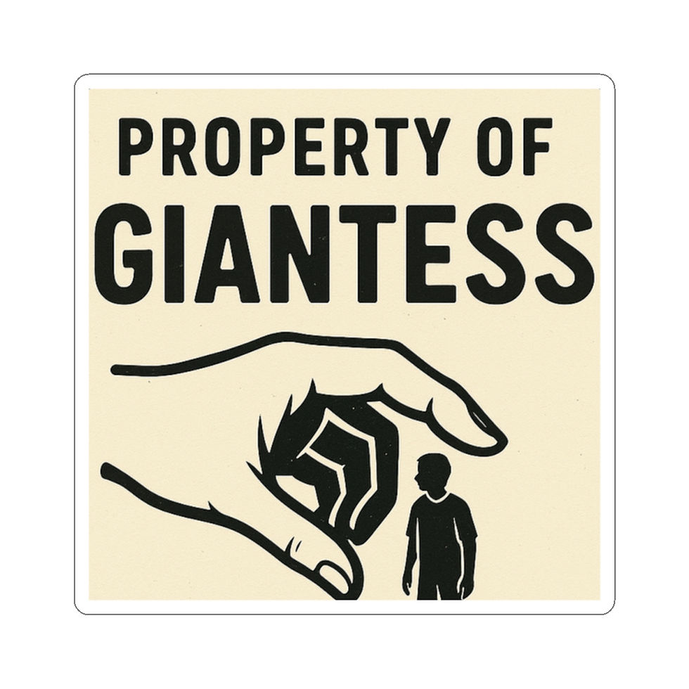 Thumbnail: Property of Giantess Sticker (multiple sizes)