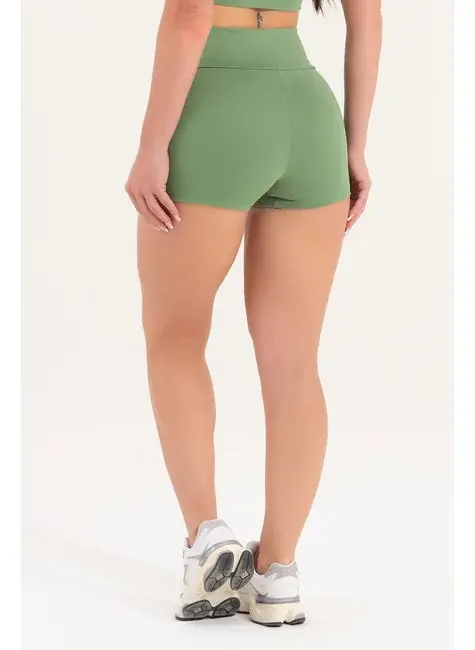 Miniatura: Conjunto Feminino Fitness Básico Shorts e Top Musgo Malva