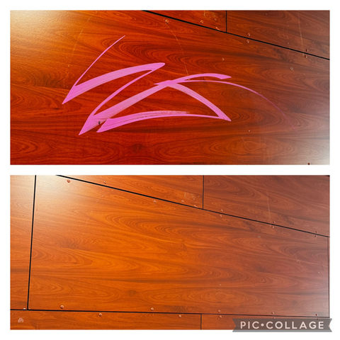 Graffiti's verwijderen