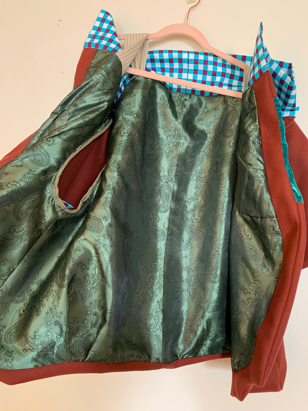 Thumbnail: AUBURN WOOL JACKET WITH VELVET BUST