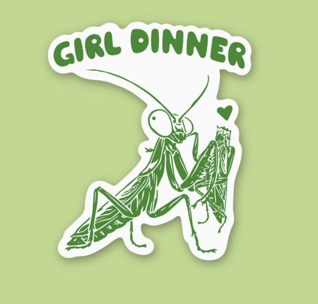Girl Dinner Sticker