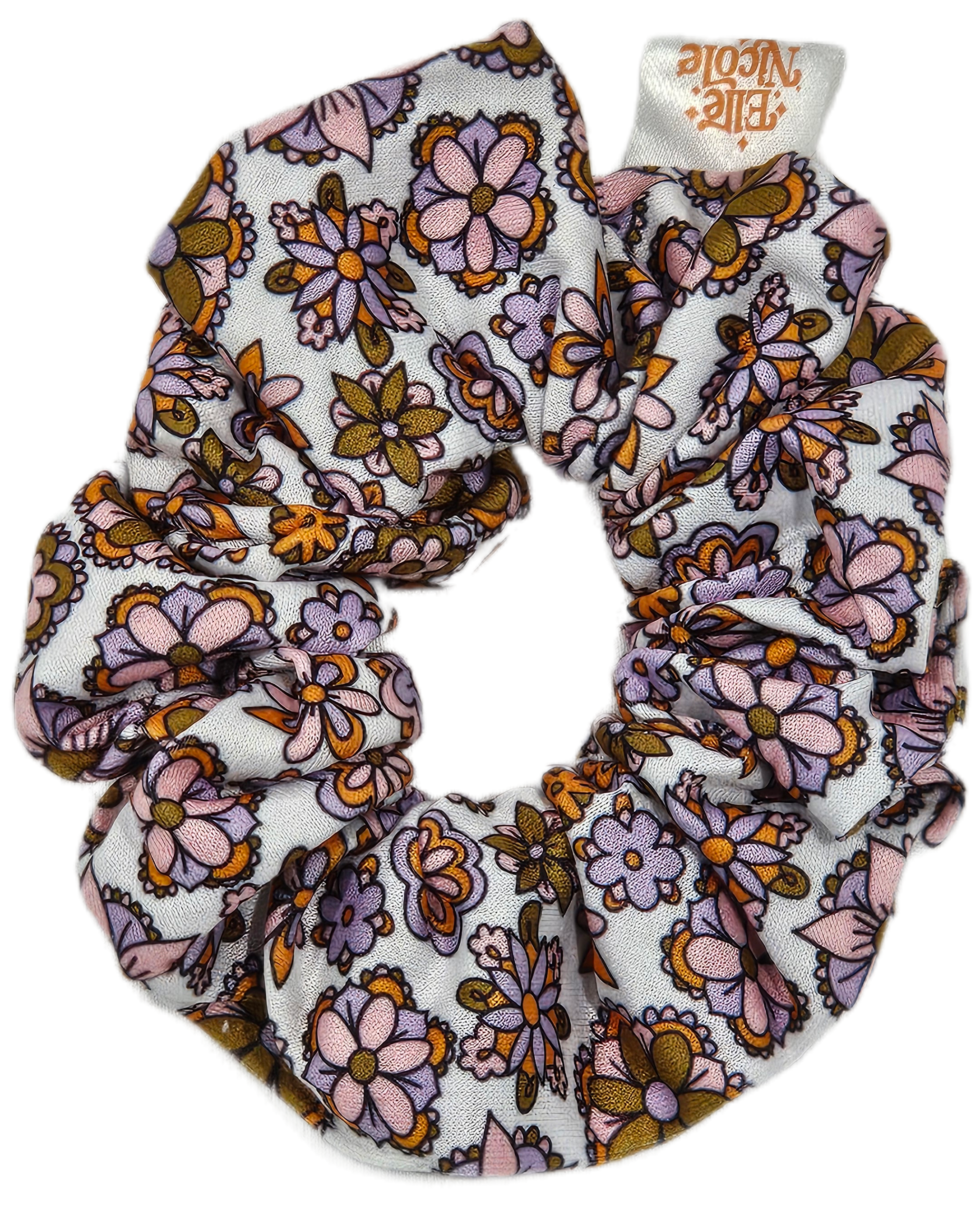 Elle Nicole Groovy Florals Scrunchie