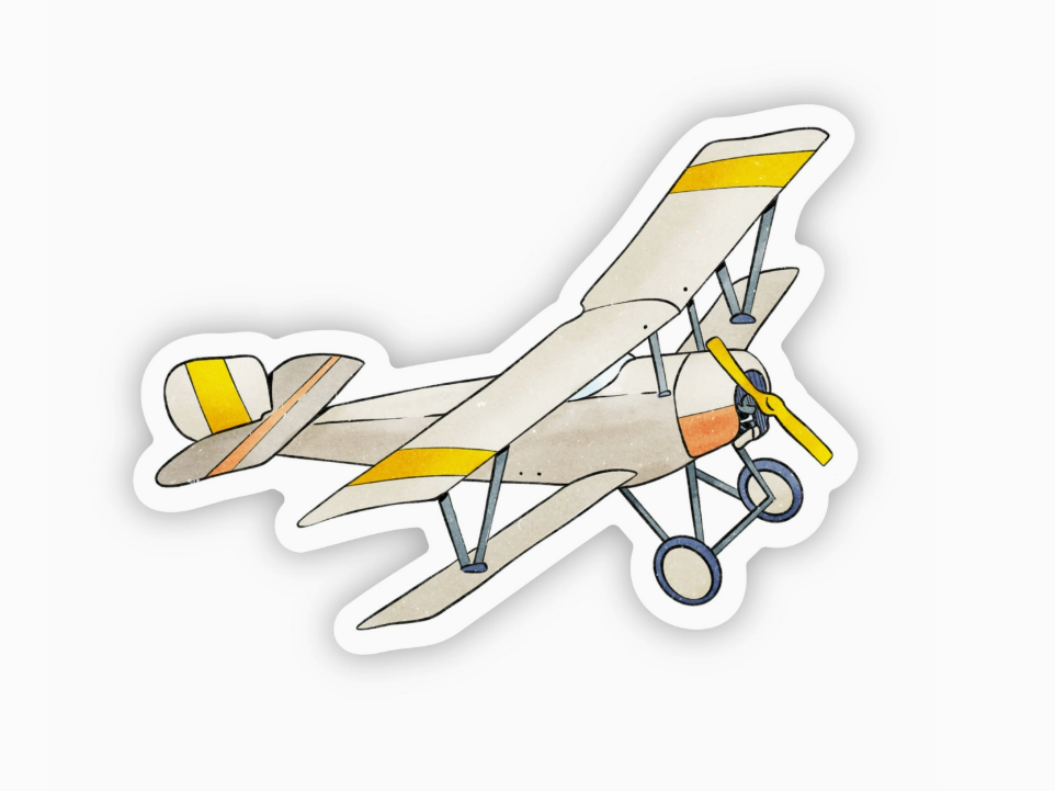 First Flight Plane Sticker