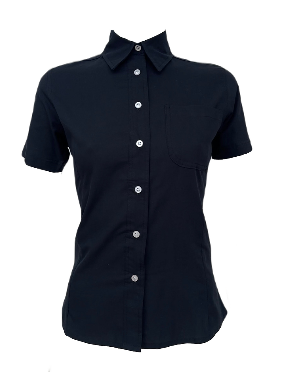 Blusa Botones Formal Manga Corta Dama