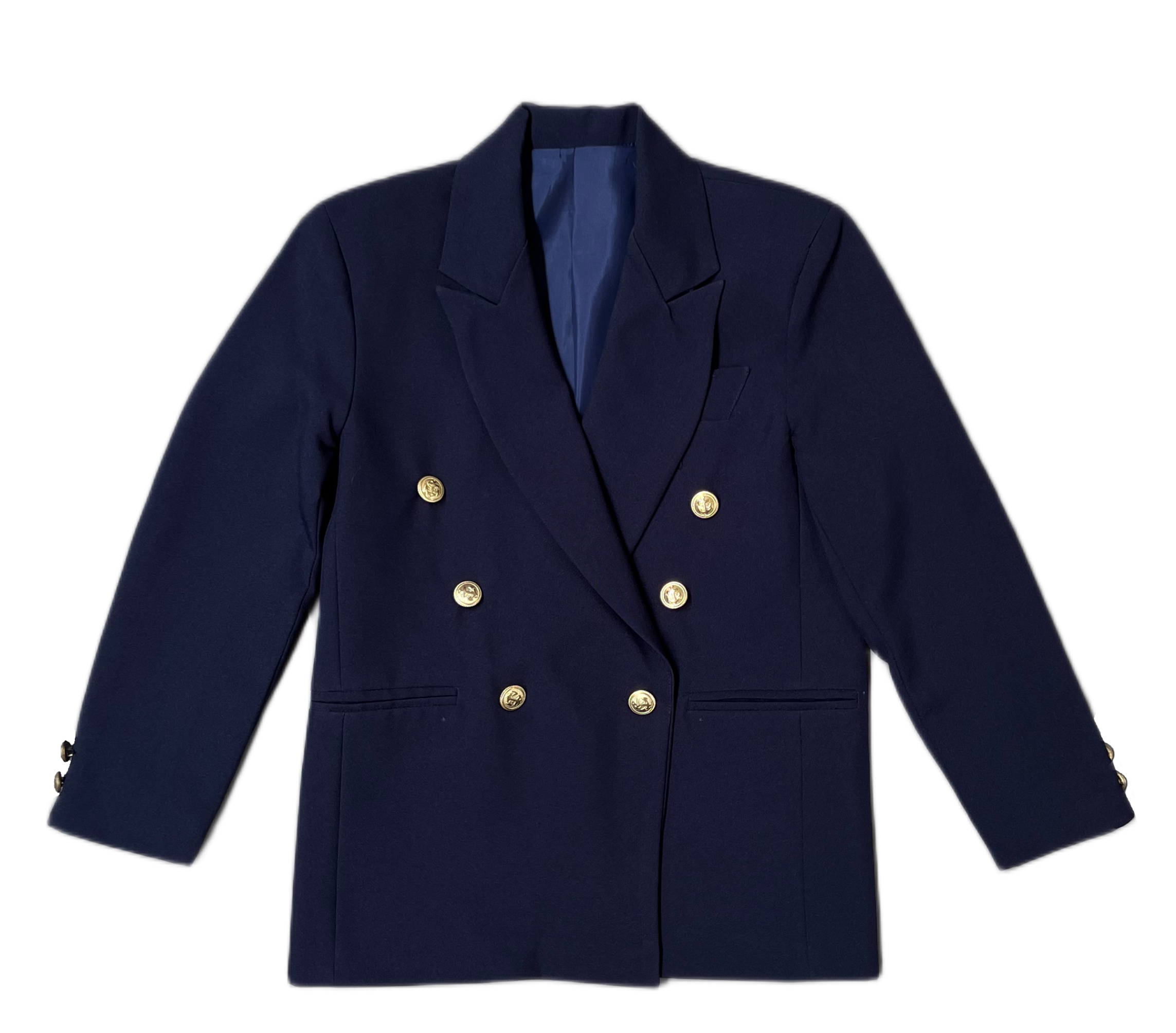 Saco Escolta Azul Marino Liso Extendido