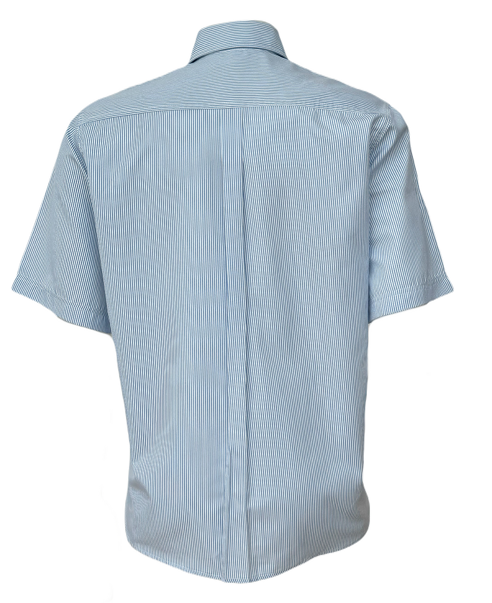 Miniatura: Camisa Formal Manga Corta Caballero Azul Cielo Trasera
