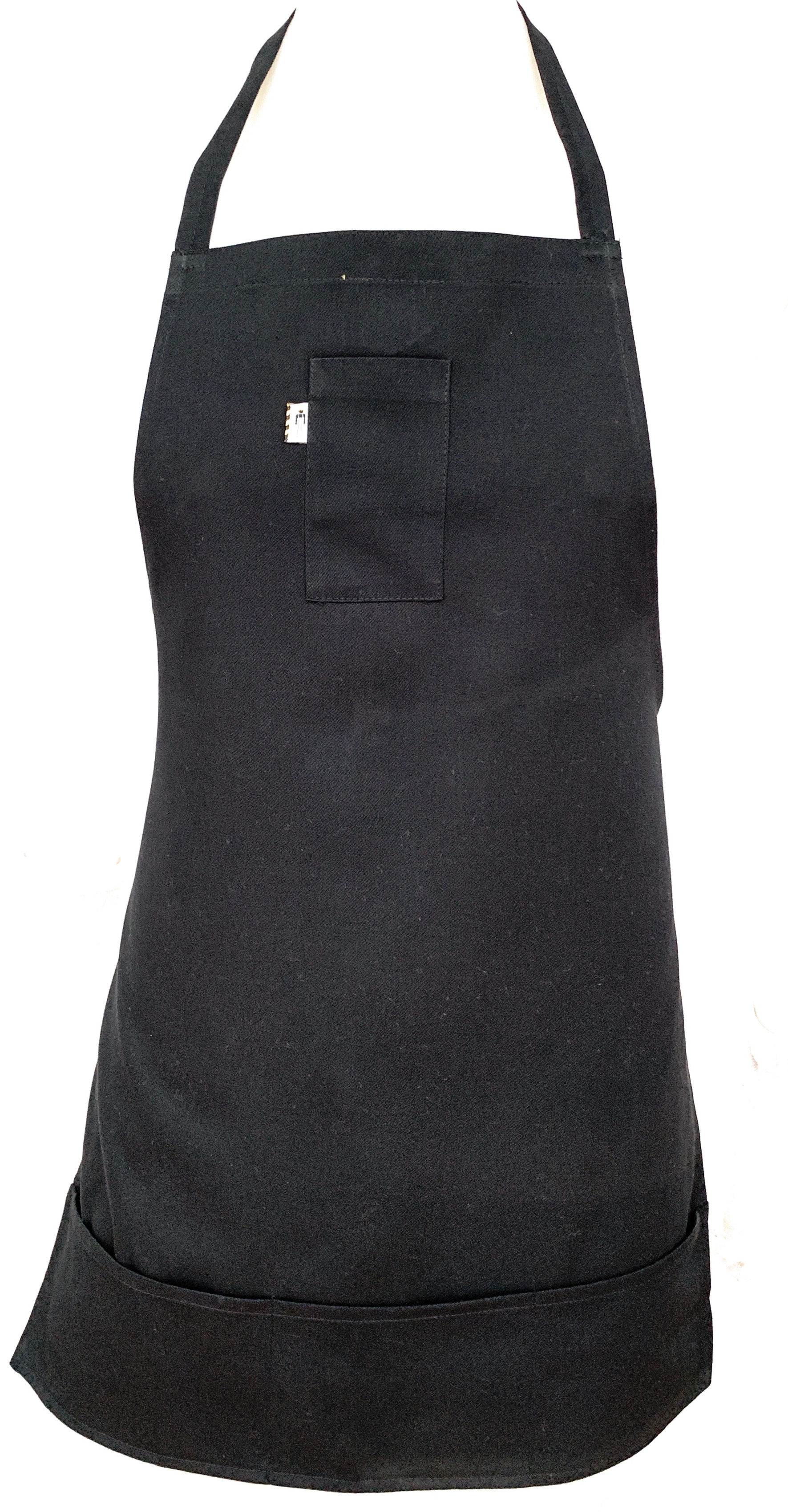 mandil taquero gabardina negro frente