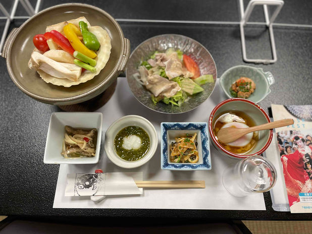 遊福旅館　食事