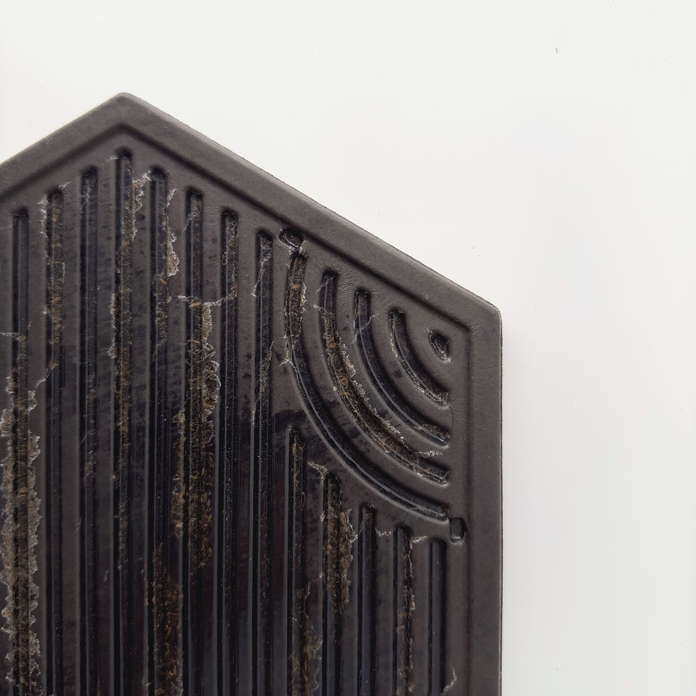 Thumbnail: (Charcoal) Washi-coated Hex Mounting Board