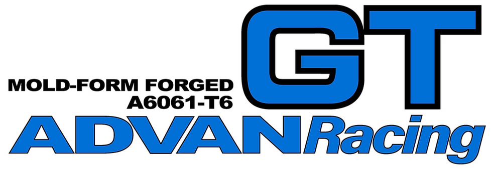 Advan GT Spoke Stickers - Hyper Blue/Black (4 PCS)