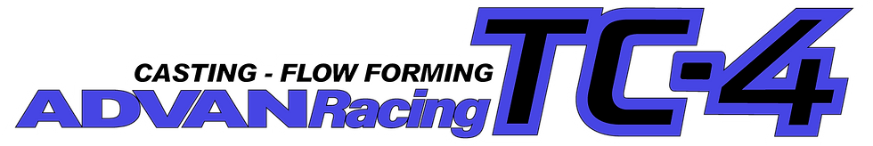 Advan TC-4 Spoke Stickers - Blue/Black (4 PCS)