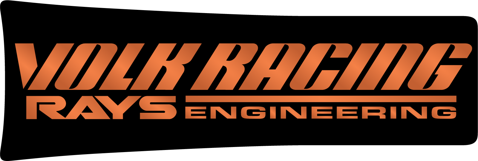 Volk Racing TE37SL 18" Wheel Spoke Stickers - Black/Copper Metallic (4 PCS)